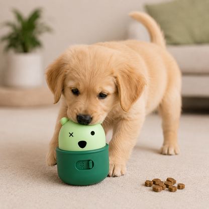 Bear Chewable Puzzle Feeder Ball for Pets